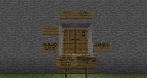 Minecraft Map Fnaf 1 Xbox 360 Or One Or Pc Minecraft Project