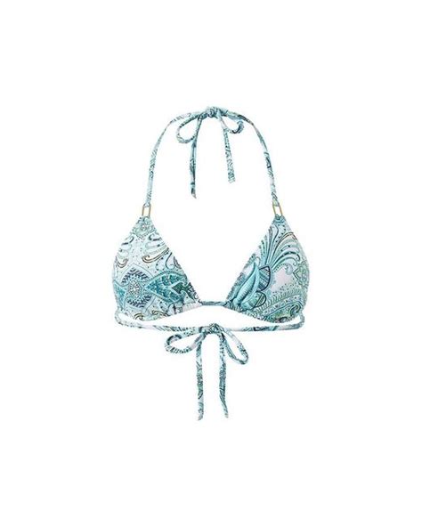 Melissa Odabash Synthetic Cancun Bikini Top In Blue Lyst