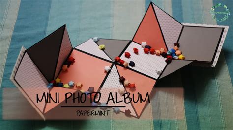 How To Make A Mini Photo Album Diy Simple Paper Folding Youtube