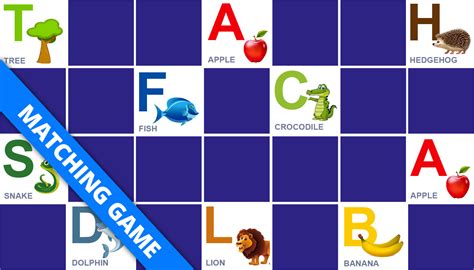 Matching Game To Learn The Alphabet Online And Free Memozor