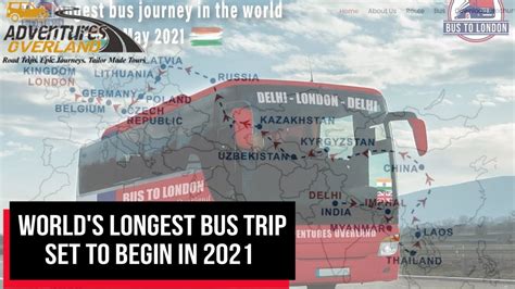 Delhi To London By Road Worlds ‘longest Bus Trip Cobrapost Youtube
