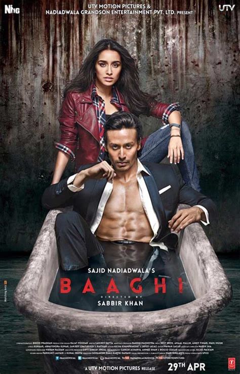 baaghi new poster tiger shroff and shraddha kapoor look intense and rustic in this new still