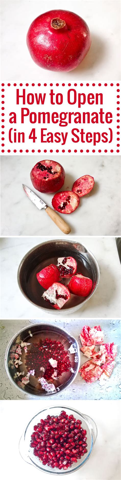 How To Open A Pomegranate In 4 Easy Steps Chocolate And Zucchini