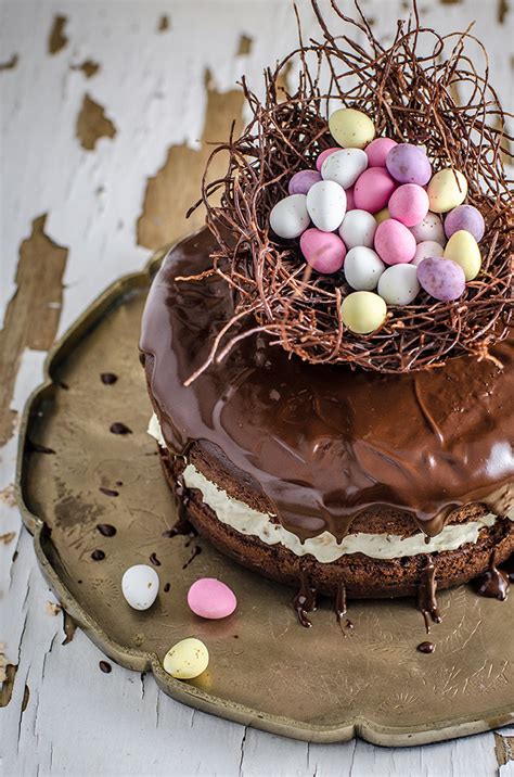 The best carrot cake recipe gimme some oven / have you ever noticed that when you stick pasta in boiling. Chocolate Easter Egg Nest Cake | Chew Town Food Blog