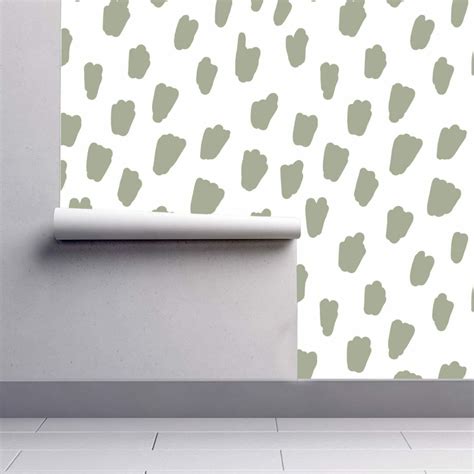 Gray Speckled Dot Wallpaper Fancy Walls