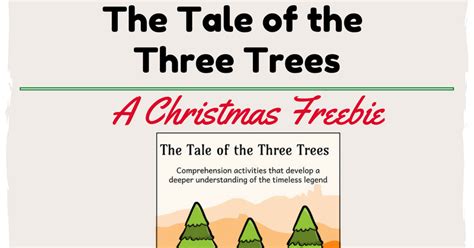 Save The Teacher The Tale Of The Three Trees
