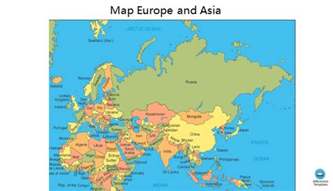 Physical Map Of Europe And Asia