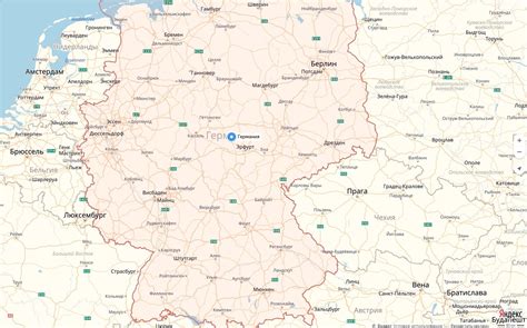 Карта Германии на русском языке с городами подробно