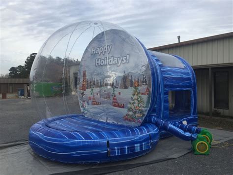 Giant Life Size Human Snow Globe Inflatable Rental From A Bounceable Time Charlotte Nc
