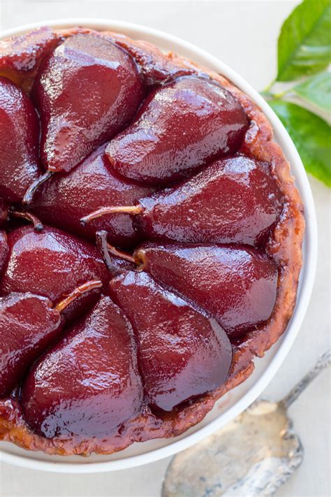 Red Wine Poached Pear Tarte Tatin Recipe Pear Tarte Tatin Wine