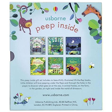 Usborne Peep Inside Collection 6 Books Box Set Peep Inside The Garden