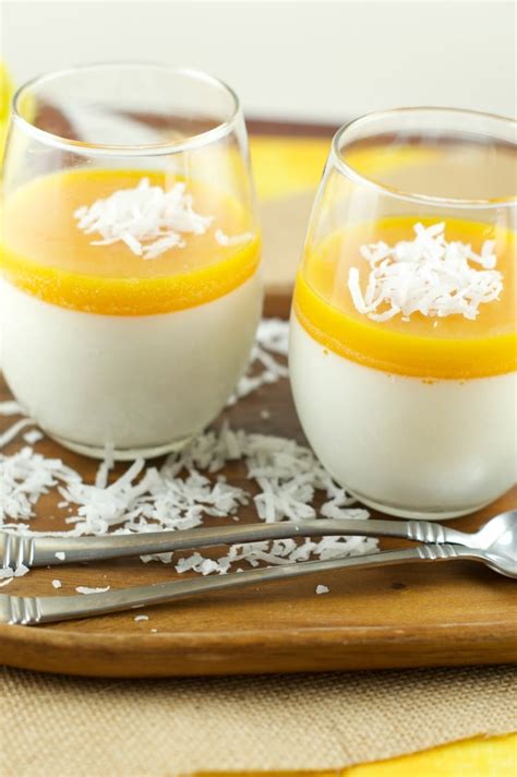 Coconut Panna Cotta With Mango Gelee Living Sweet Moments