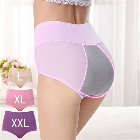 Free Shipping Tall Waist Belly In Period Physiological Pants Underwear