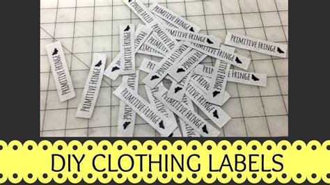 Clothing Labels Diy Cheap And Easy Way To Make Your Own Clothing