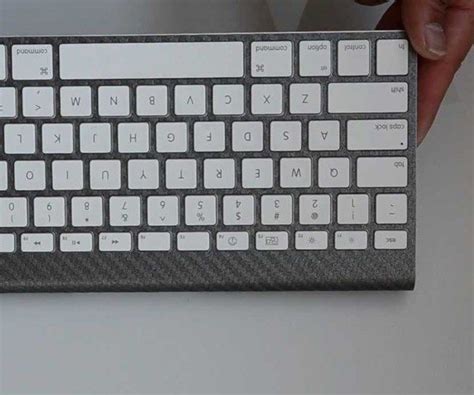 Carbon Fiber Apple Wireless Keyboard Skin Gadget Flow