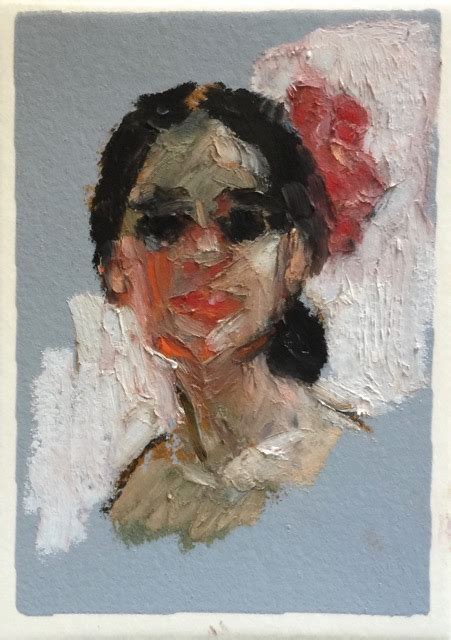 The Oil Pastel Review Tiny Dancer Original Oil Pastel Portrait Painting
