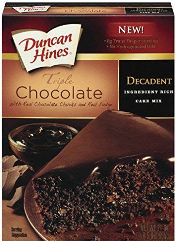 1 german chocolate cake mix. Duncan Hines Decadent Triple Chocolate Cake Mix, 21 Ounce (Pack of 8) ** Don't get left behind ...