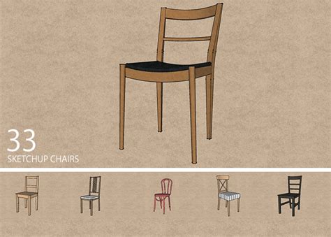 4019 dining table and chair sketchup model by na nguyen. 33 Sketchup Chair Models | SketchUcation