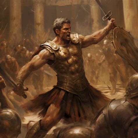 Midjourney Prompt Victorious Gladiator Warrior Prompt Library