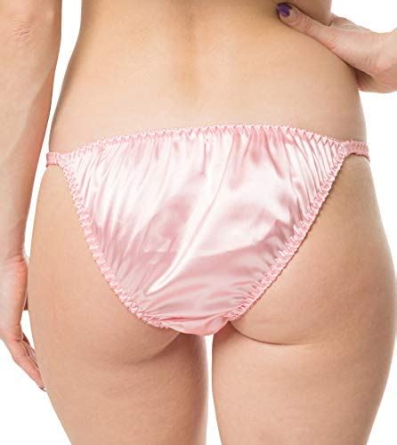 Satini Women S Tanga Bikini Briefs Satin Panties Amazon Ca Clothing