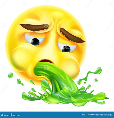 Vomiting Emoji Emoticon A Vomiting Sick Ill Cartoon Emoji Emoticon My Xxx Hot Girl