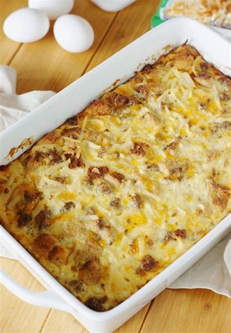 It's got all your favorite breakfast flavors blended in one amazing dish to kickstart your day. Overnight Sausage, Egg & Hash Brown Breakfast Casserole ...