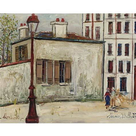 Artwork By Maurice Utrillo La Maison De Berlioz à Montmartre Made Of