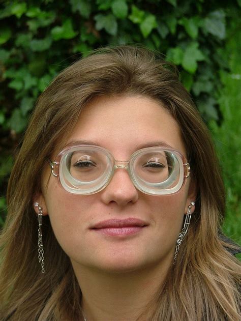 Gael Wearing Strong Thick Glasses With Big Dangling Earrings Glasses Vintage Glasses Geek