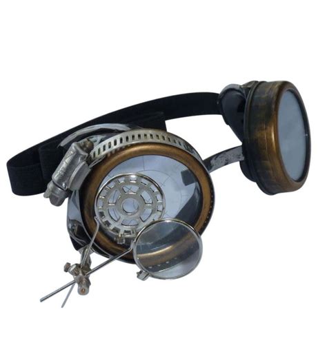 Steampunk Goggles With Magnifying Loops Loupe Victorian Party
