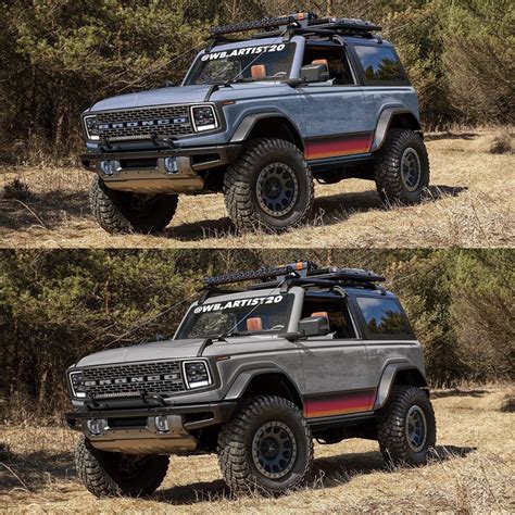 Modern Dentside Ford Bronco Rendered With Cool Retro Look Autoevolution