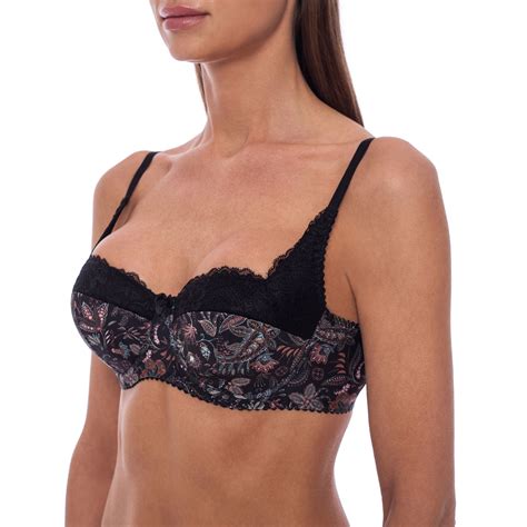 Balconette Push Up Demi Underwire Sexy Lace T Shirt Shelf Plus Size Bra