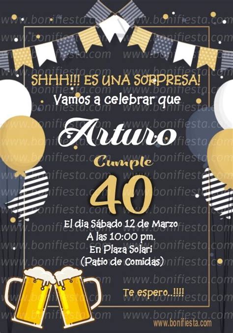 Arriba 85 Imagen Tarjetas De Invitacion Fiesta Sorpresa Para Imprimir