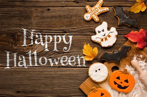 Premium Psd Happy Halloween Trick Or Treat Sweets