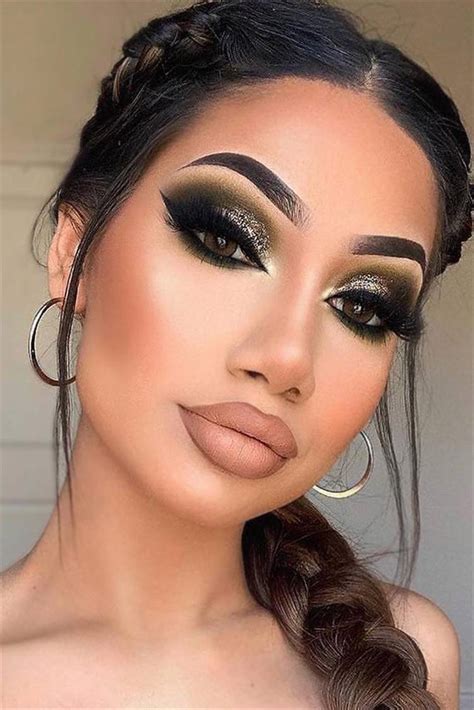 Bold Smokey Eye With Different Lipstick Colors Makeup Looks Women