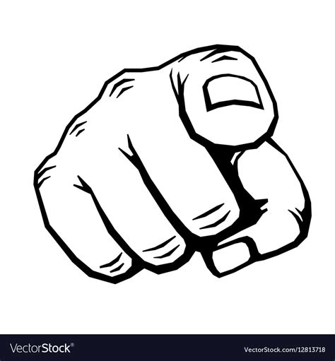 pointed finger drawing ~ pointing finger hand sketch mans vector thumbs bodaswasuas