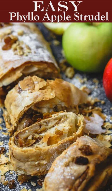 This simple phyllo (filo) dough is made with four simple ingredients only: Easy Apple Strudel Recipe with Phyllo Dough | The ...