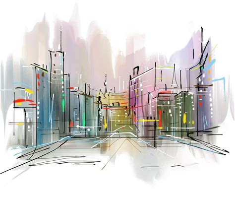 Download Hd Png Freeuse Stock Photography Painting City Transprent