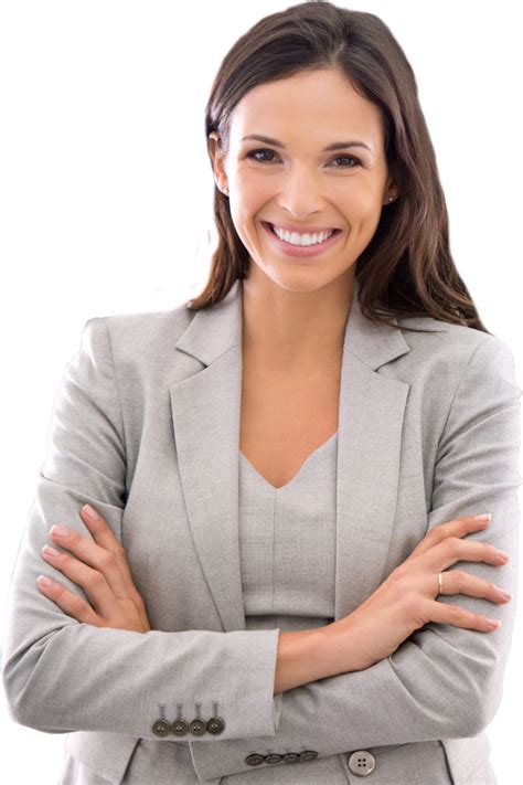 Smiling Business Mujer Transparente Png Png Mart