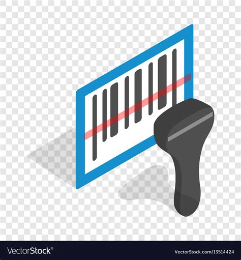 Barcode Scanner Isometric Icon Royalty Free Vector Image