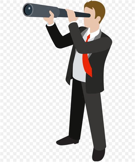 Man With Telescope Small Telescope Clip Art Png 550x980px Man With