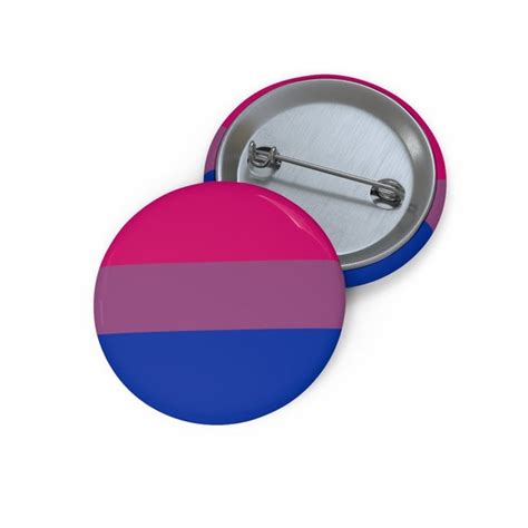 Bisexual Pride Flag Pin Bi Pride Button Pin Etsy