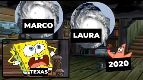 Hurricane Laura Funny Meme From Spongebob Texas Tropical Storms Laura