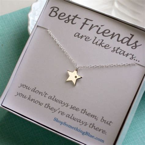 These christmas gift ideas are a great way to show your best gal pals how much they mean to you this holiday season. Best Friend Gift • Diamond & Star Necklace • Genuine ...
