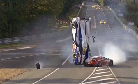 Video Toyota Ts030 Hybrid Flips In Le Mans Crash 2012 24 Hours Of Le