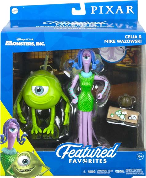 disney pixar featured favorites celia mae and mike wazowski monsters inc collectable figures