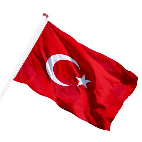 Toen het ottomaanse rijk na de eerste wereldoorlog uit elkaar viel en turkije gesticht werd, handhaafden de nieuwe turkse machthebbers de vlag uit 1844. Vlag van Turkije eenvoudig bestellen • Top kwaliteit ...