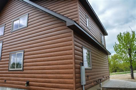 Red Cedar Cabin Siding Maintenance Free Log Siding Log Vinyl Siding