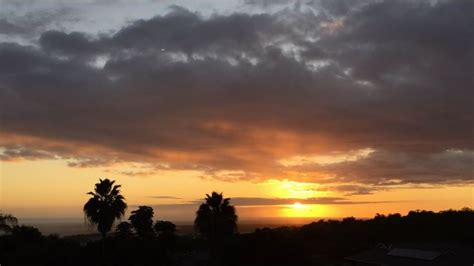 Thick Clouds Dissipate 🌤 👍 Kailua Kona Big Island Of Hawaii Sunset 🌅 T