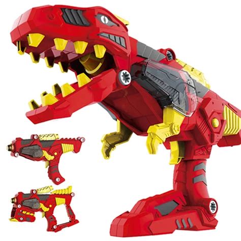 3 In 1 Transformation Dinosaur Diy Toy Gun Kids Building Assembly Toy