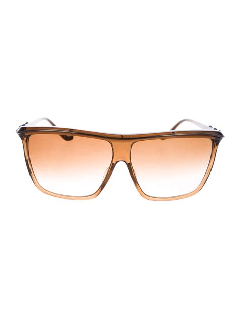Chrome Hearts Pussy Willow Square Sunglasses Brown Sunglasses